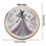 Witch Pattern Embroidery Kit