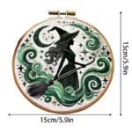 Witch Pattern Embroidery Kit