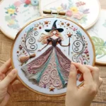 Witch Pattern Embroidery Kit