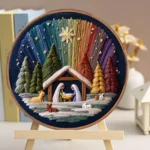 Christmas Nativity Scene Embroidery Kit